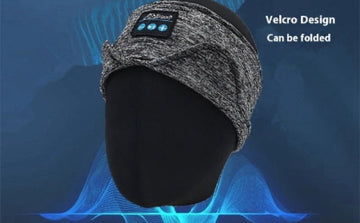 Bluetooth Sleep Headband with Eye Mask- Wireless Music Headset for Sleep & Travel